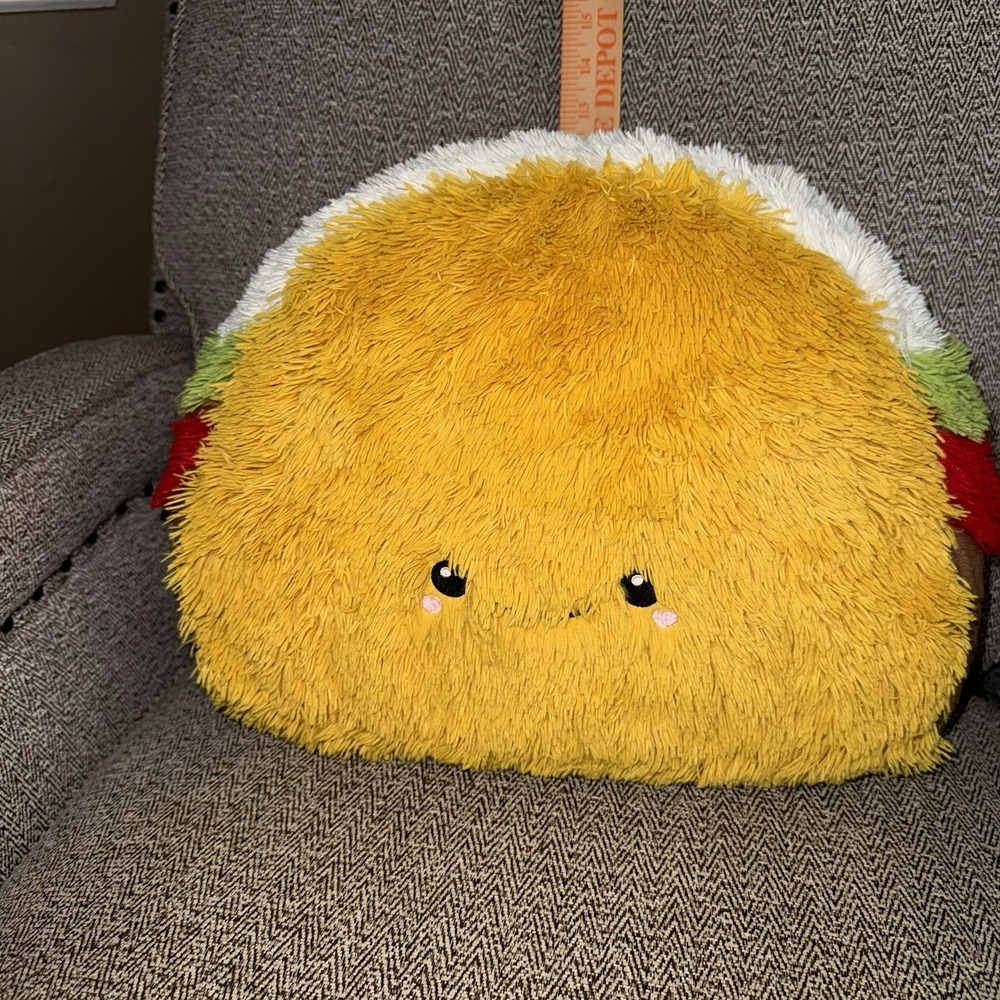 Squishable Comfort Food Taco Plush Plushie Large 15"‎ X 12"